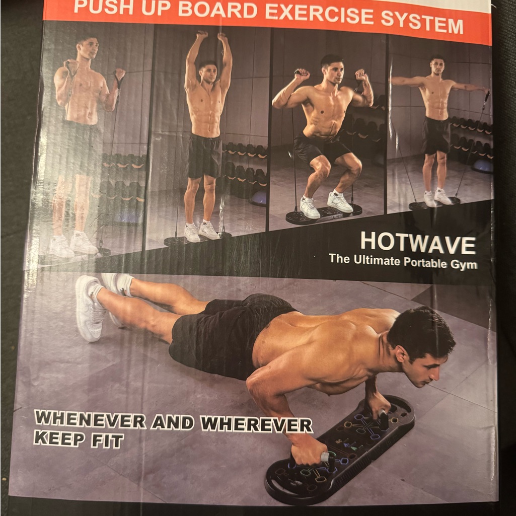 Push Up Board With Color-Coded Zones